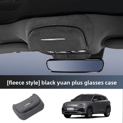 Car Suede Glasses Holder Storage Box