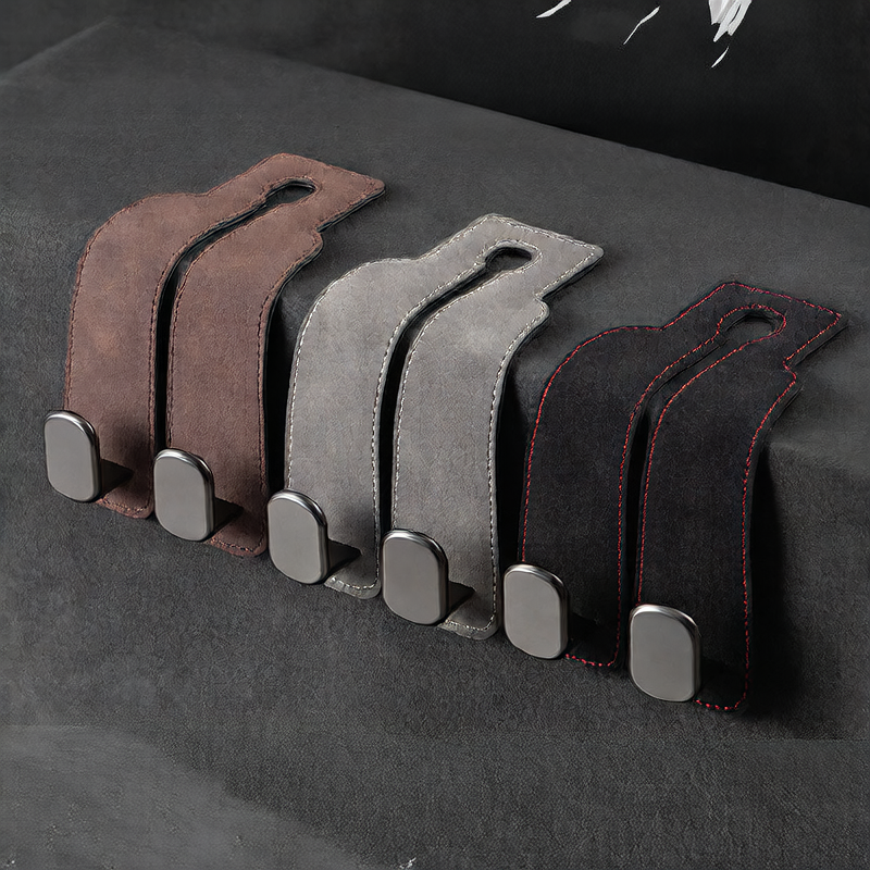 Car suede metal hook