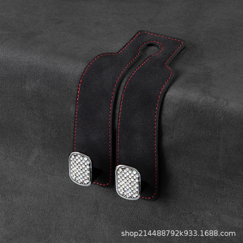 Car suede metal hook