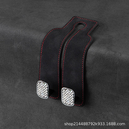 Car suede metal hook