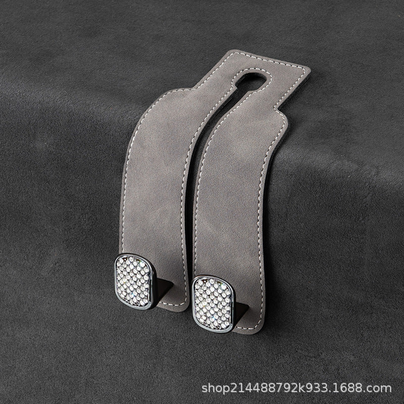 Car suede metal hook