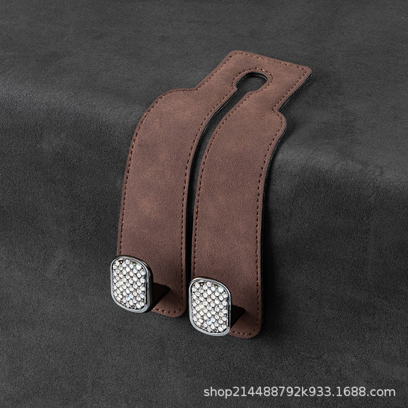 Car suede metal hook