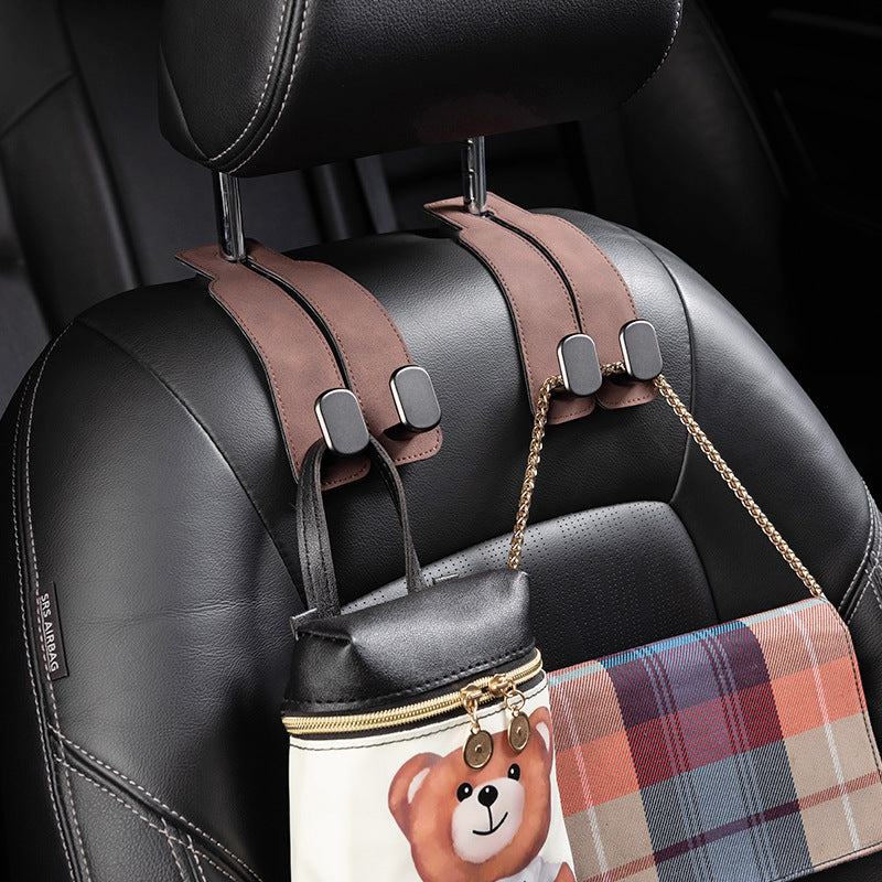 Car suede metal hook