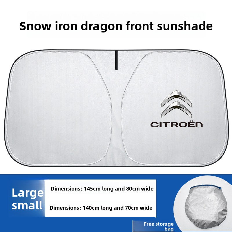 Car sun protection, heat insulation and wind shield