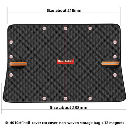 Car sunshade and snow protection front windshield