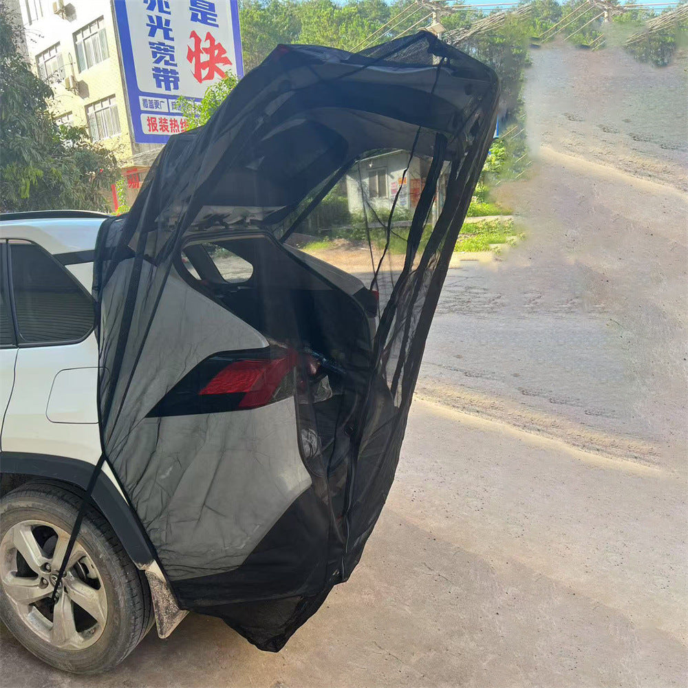 Car sunshade, trunk mesh fabric