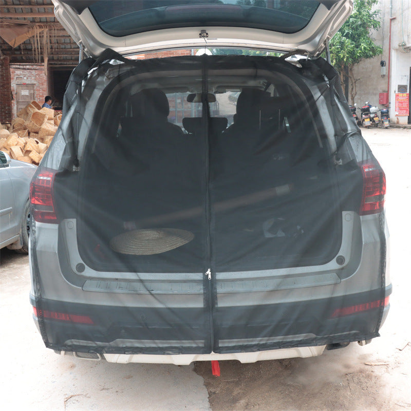 Car sunshade, trunk mesh fabric