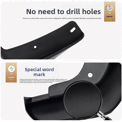 Car tire mudguard