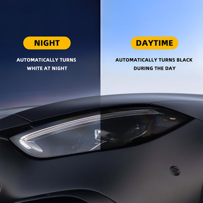 Car TPU Blackened Headlight Protective Film