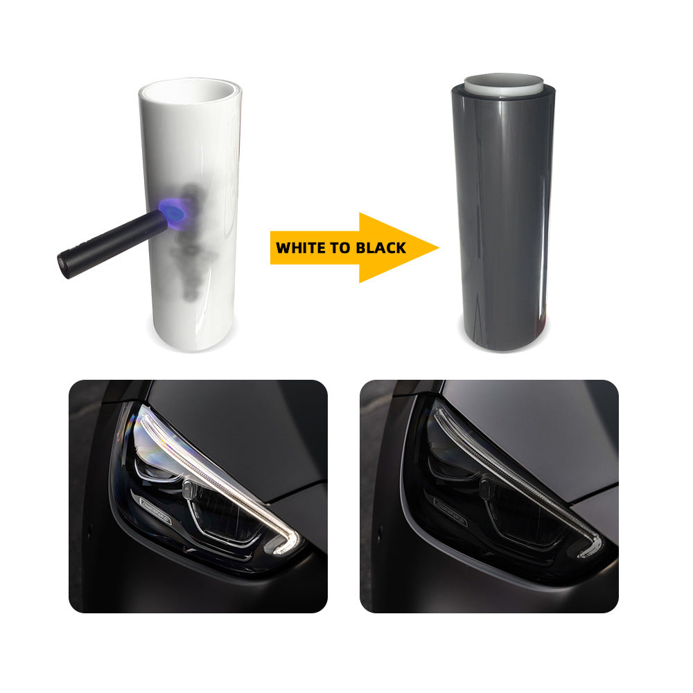 Car TPU Blackened Headlight Protective Film