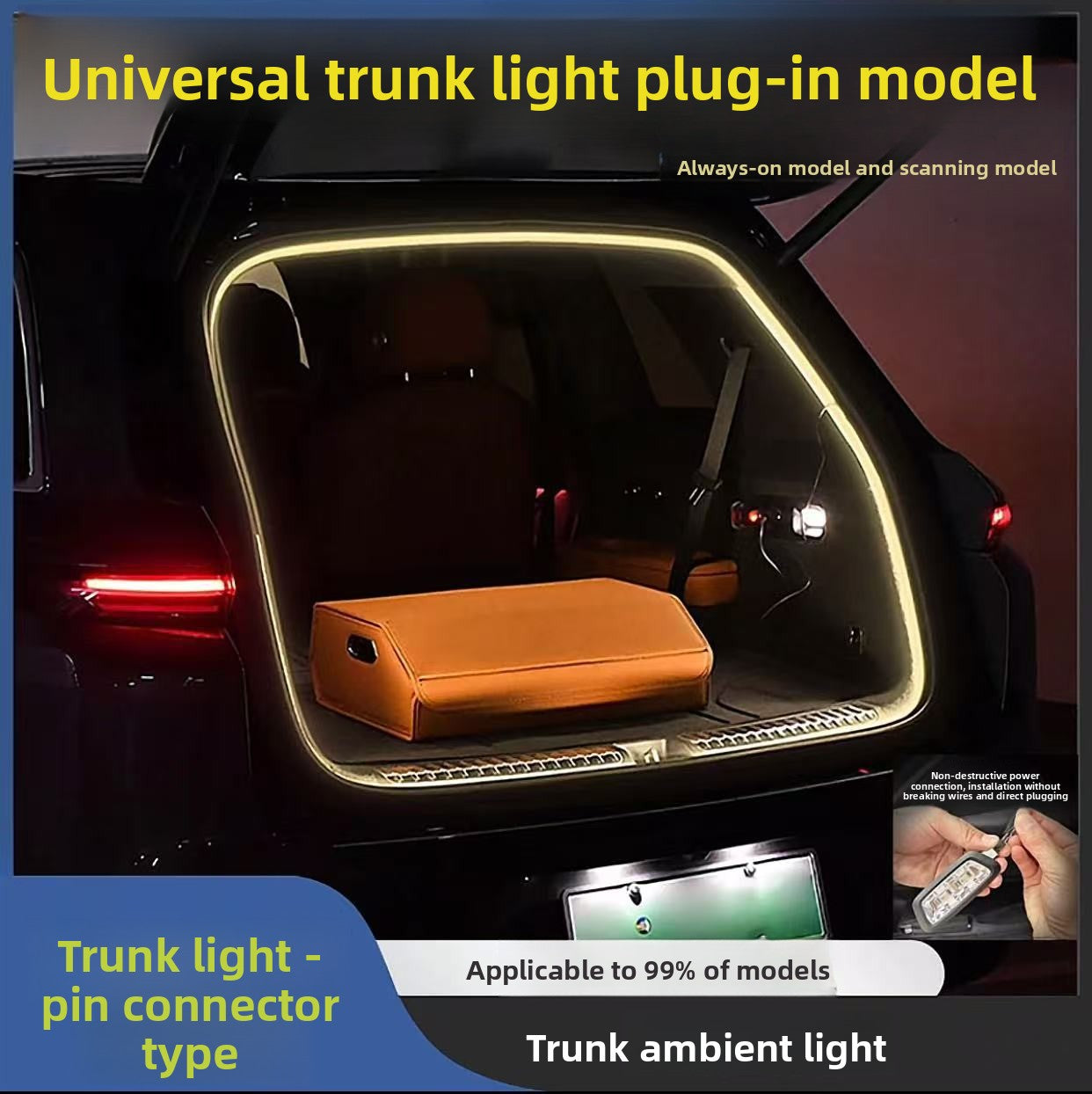 Car Trunk LED Ambient Light