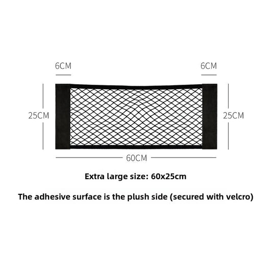 Car Trunk Storage Net Bag with Velcro