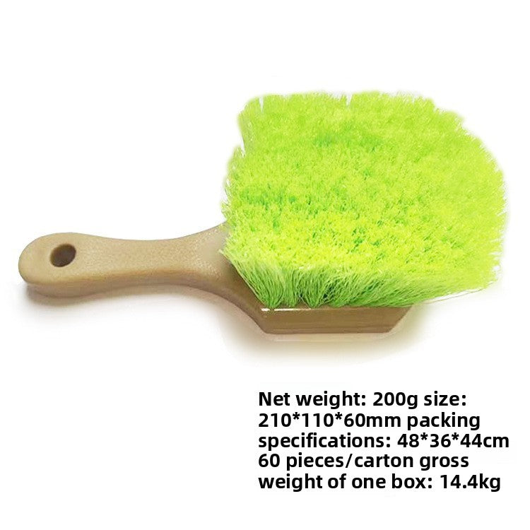 Car Wheel Hub Cleaning Brush with Rim and Soft Bristles