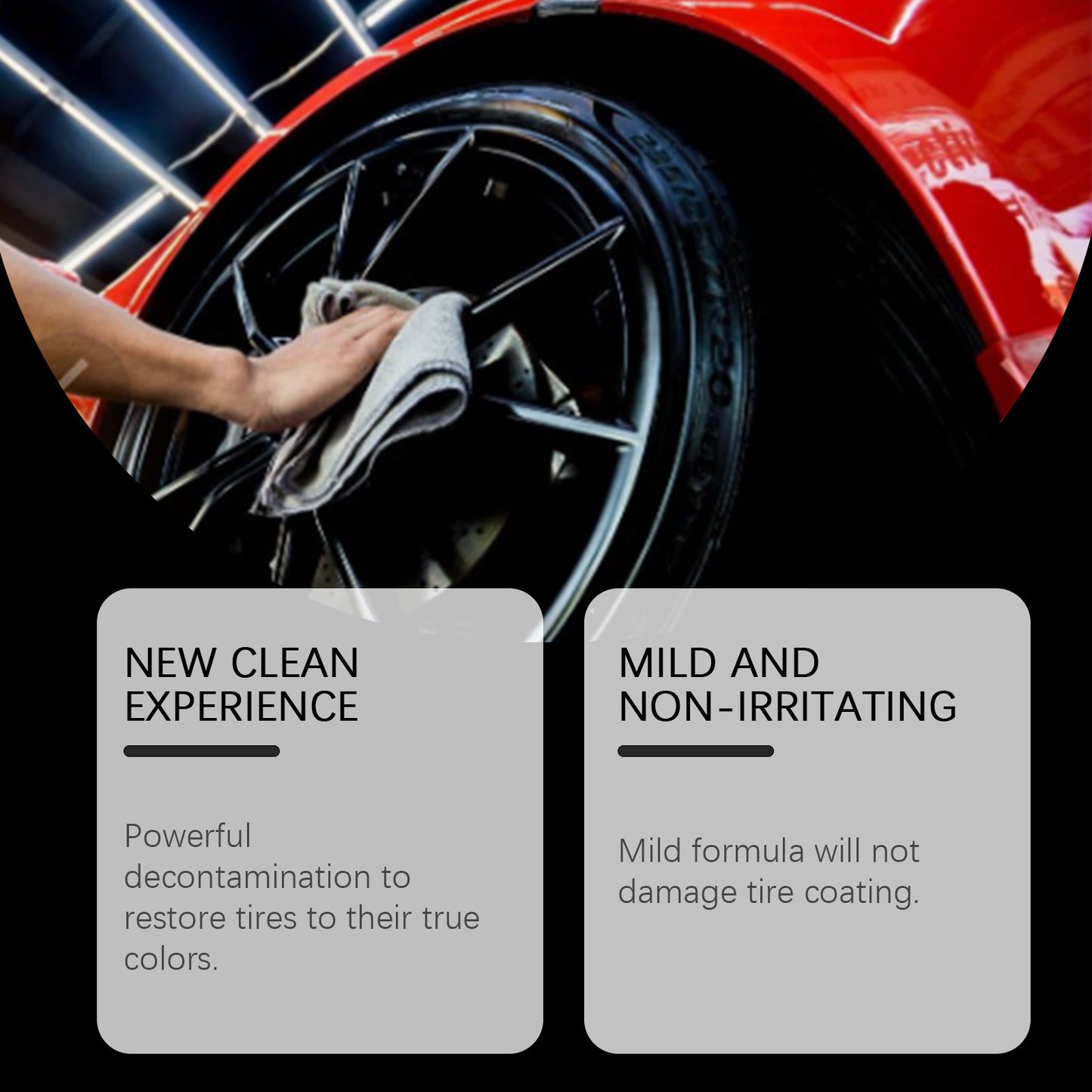 Car Wheel Tire Cleaner Maintenance Liquid