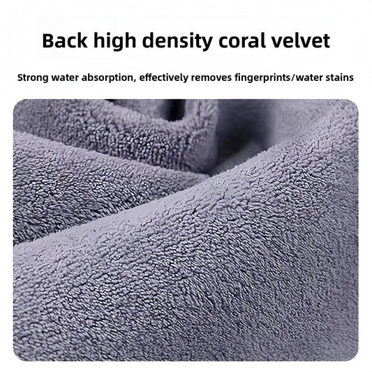Car Windshield Cleaning Tool with Suede Cloth