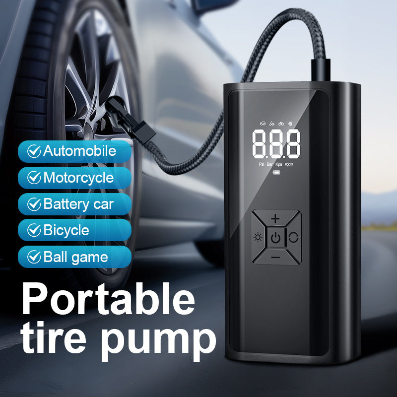 Car wireless air pump portable car air pump tire high pressure pump