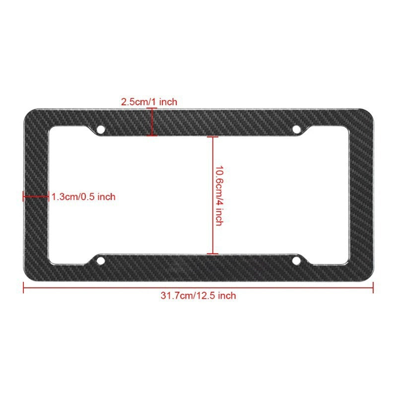 Carbon Fiber ABS License Plate Frame