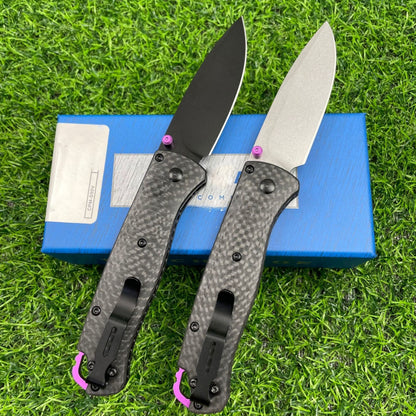 Carbon fiber handle folding knife