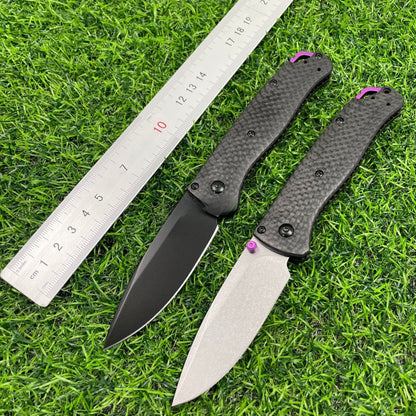 Carbon fiber handle folding knife