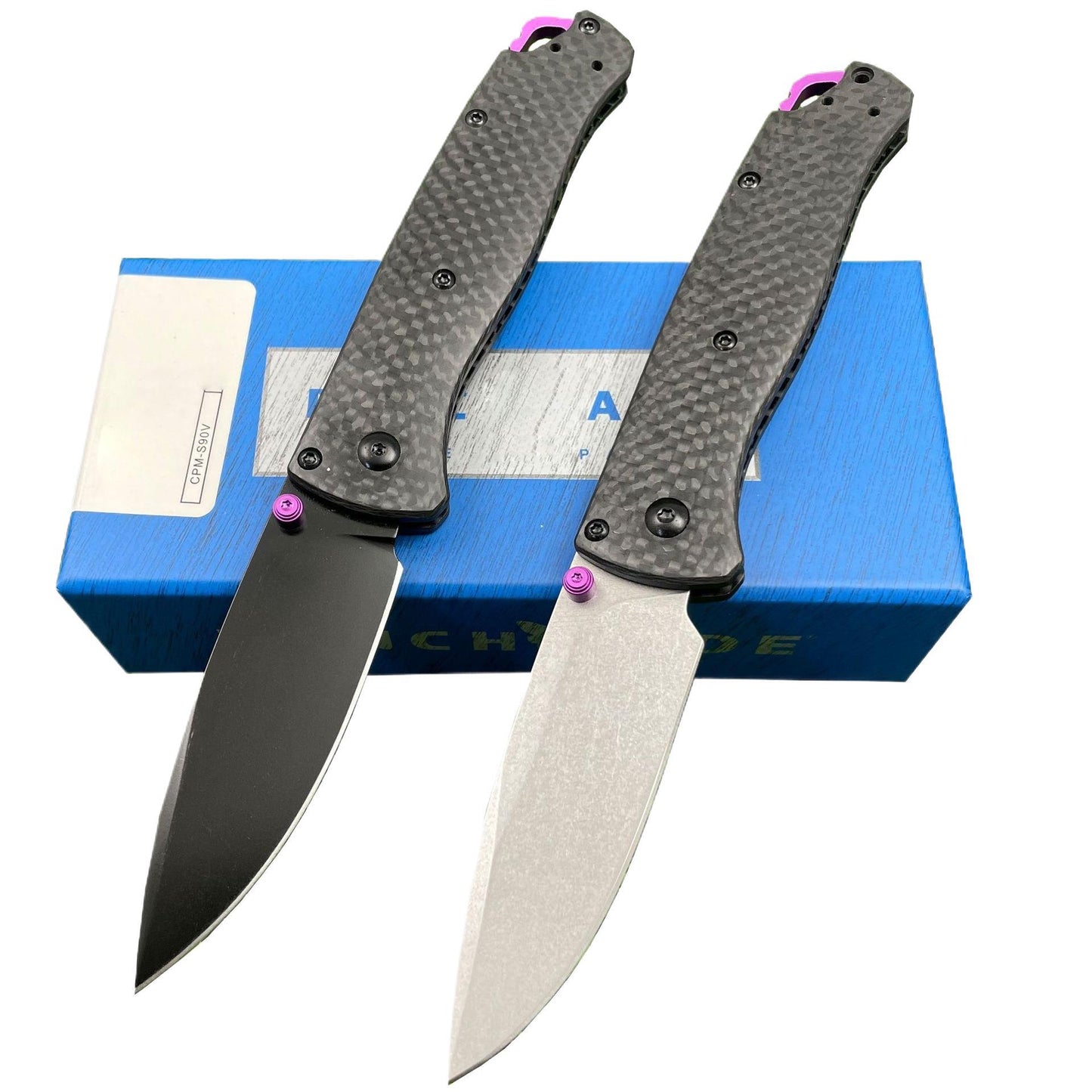 Carbon fiber handle folding knife