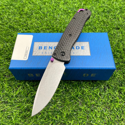 Carbon fiber handle folding knife