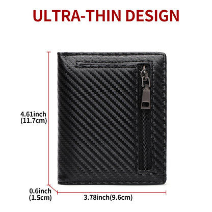 Carbon fiber leather wallet