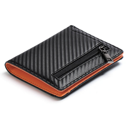 Carbon fiber leather wallet