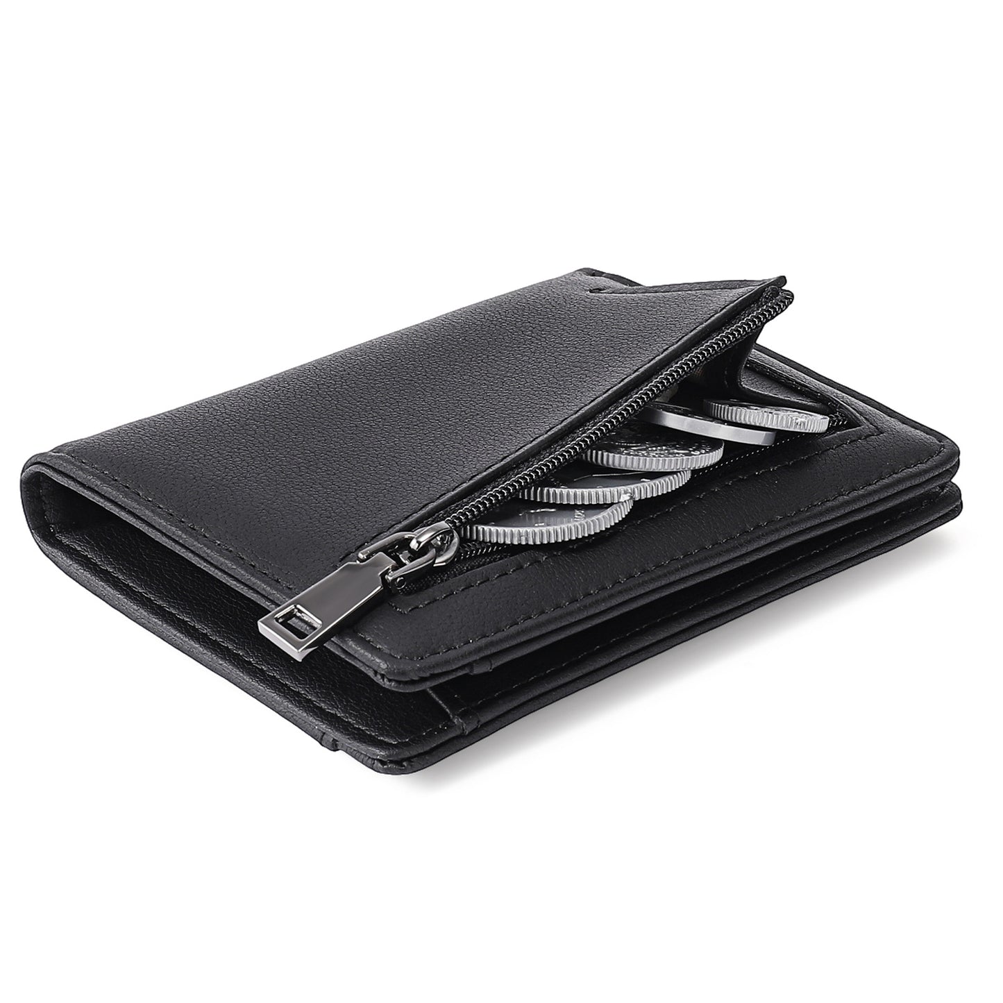 Carbon fiber leather wallet
