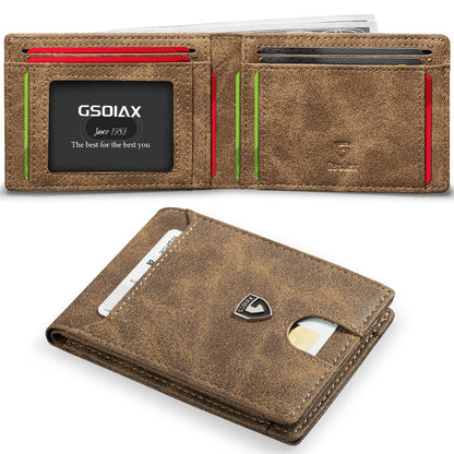 Carbon Fiber Men's Wallet with Anti-theft Function