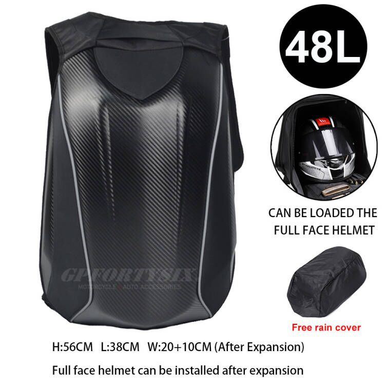 Carbon Fiber Motorcycle Riding Backpack