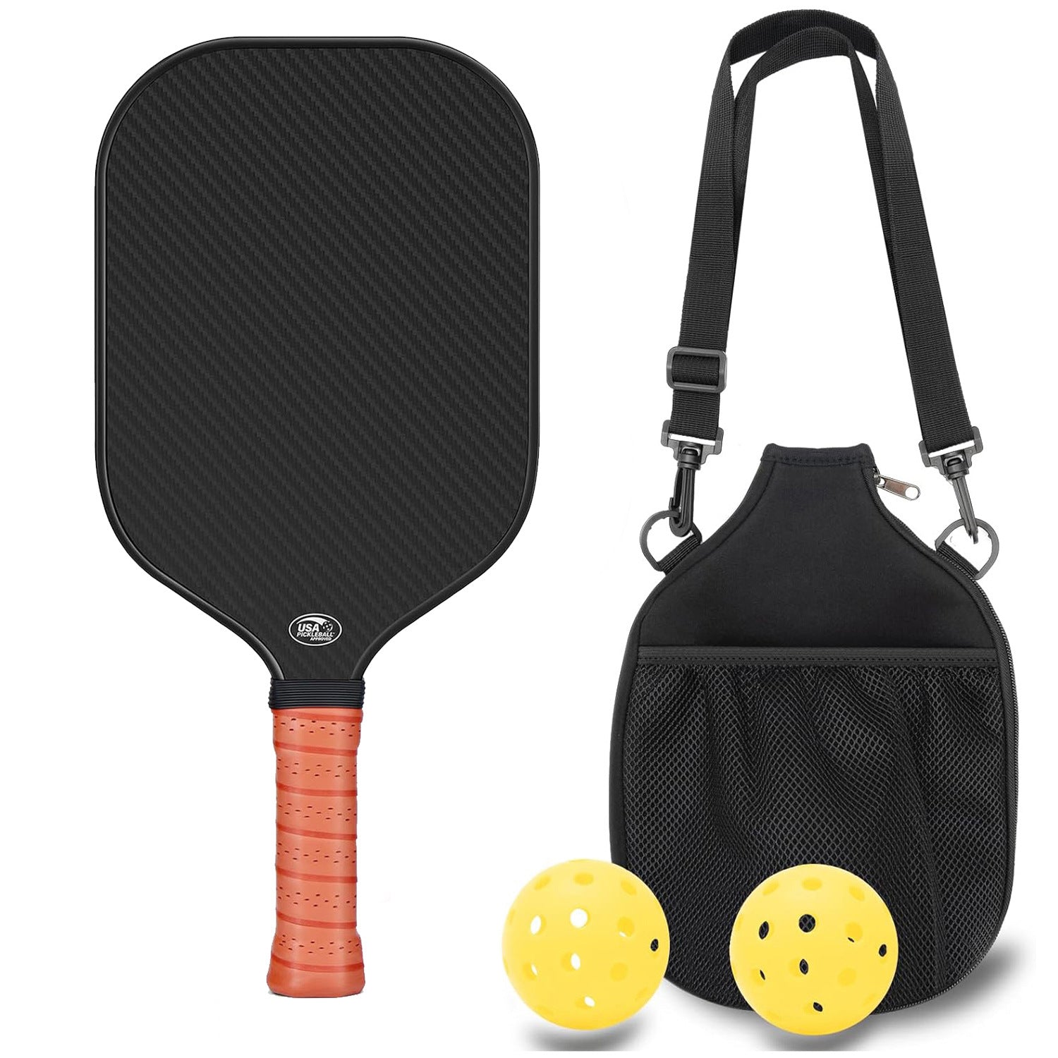 Carbon Fiber Peak Racket Frosted