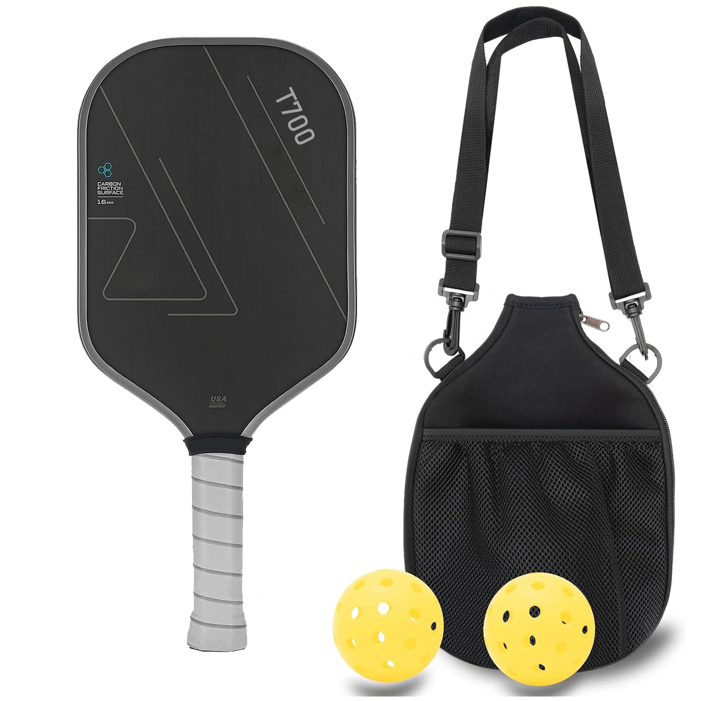 Carbon Fiber Peak Racket Frosted