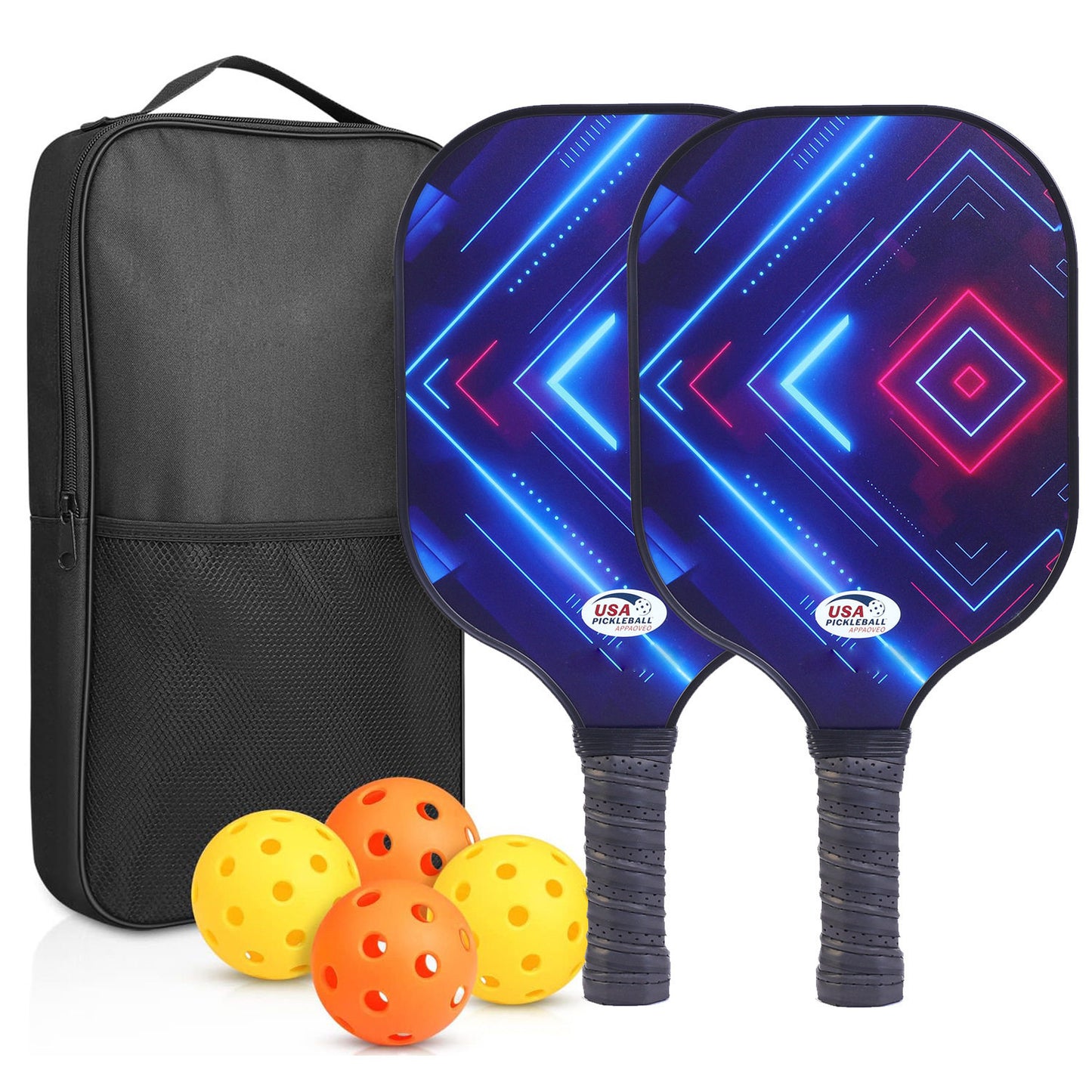 Carbon Fiber Pickleball Paddles Complete