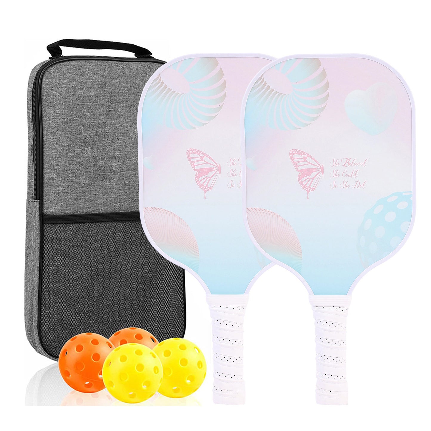 Carbon Fiber Pickleball Paddles Complete