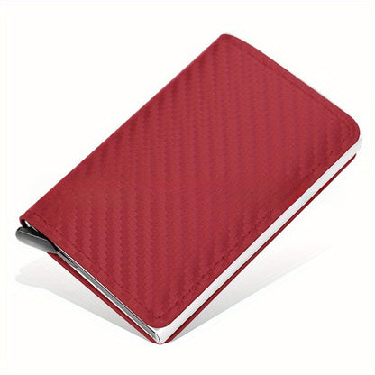 Carbon Fiber RFID Anti-Theft Automatic Card Holder