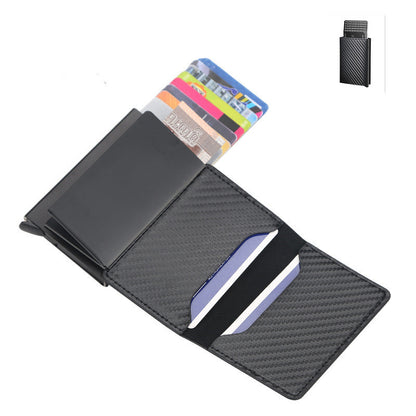 Carbon Fiber RFID Anti-Theft Automatic Card Holder