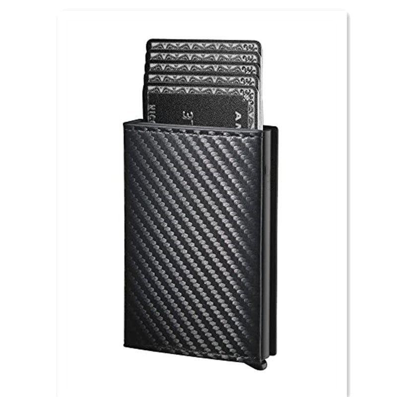 Carbon Fiber RFID Anti-Theft Automatic Card Holder