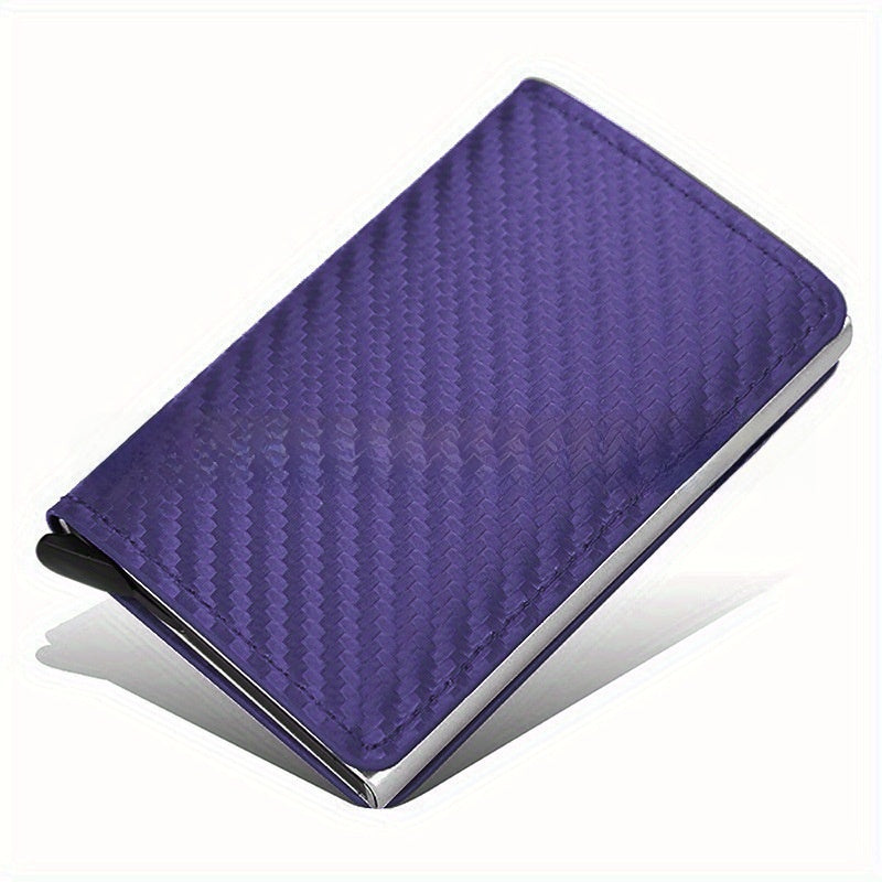 Carbon Fiber RFID Anti-Theft Automatic Card Holder