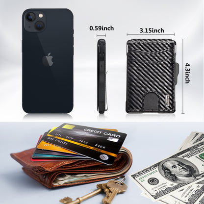 Carbon Fiber RFID Protective Card Case