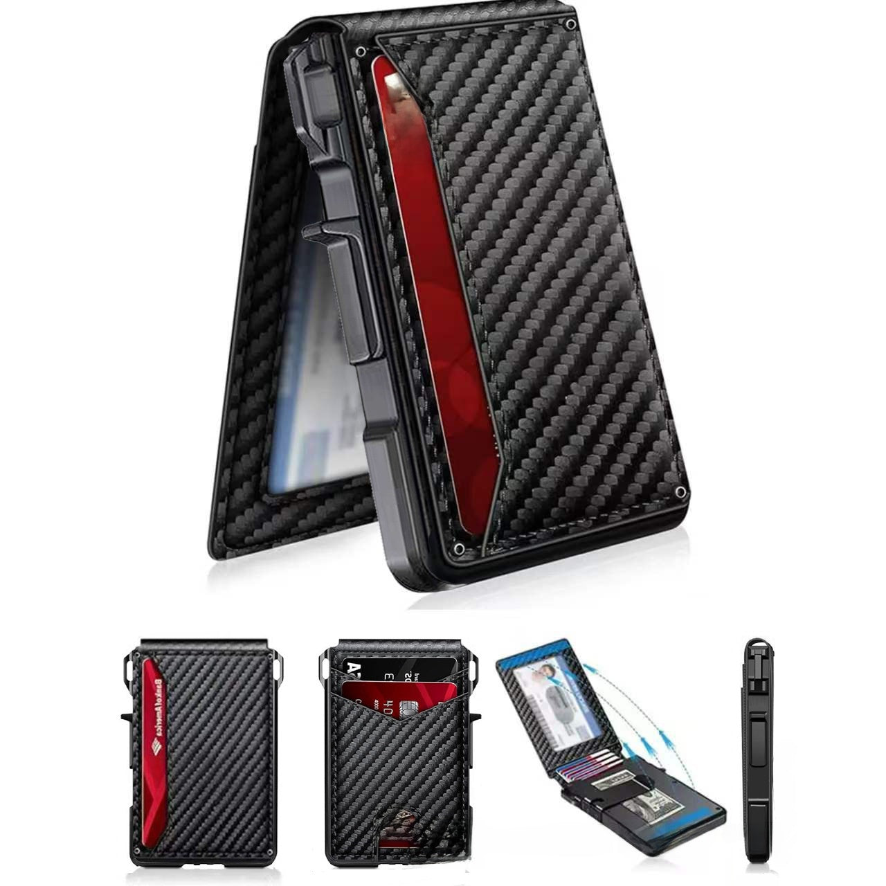 Carbon Fiber RFID Protective Card Case