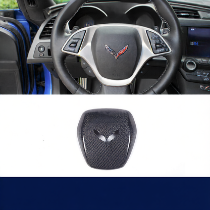 Carbon Fiber Steering Wheel Decorative Ring for Chevrolet Corvette C7
