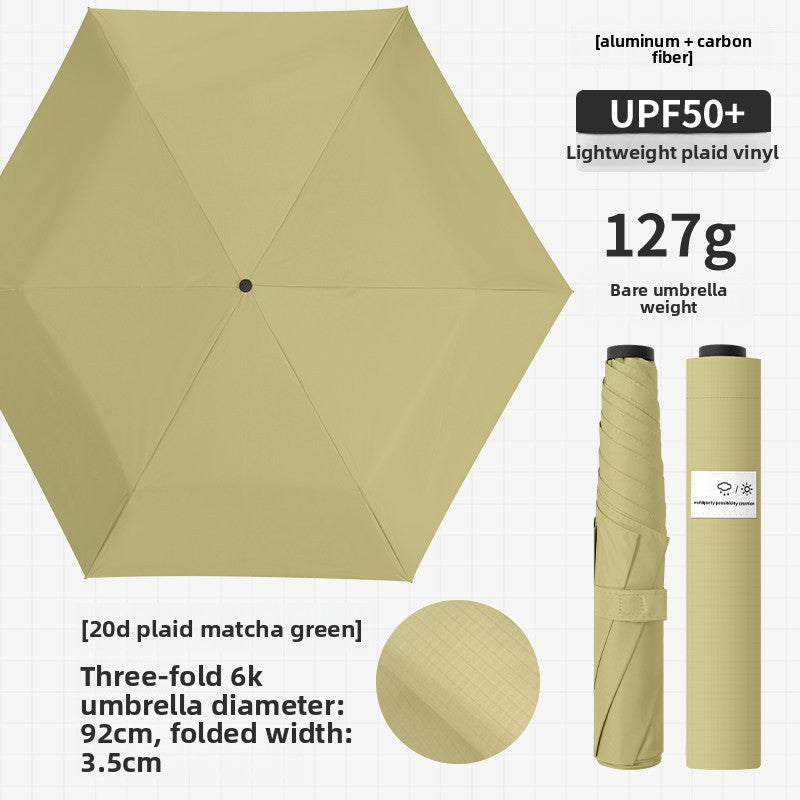 Carbon Fiber Ultra Light Compact Folding Umbrella