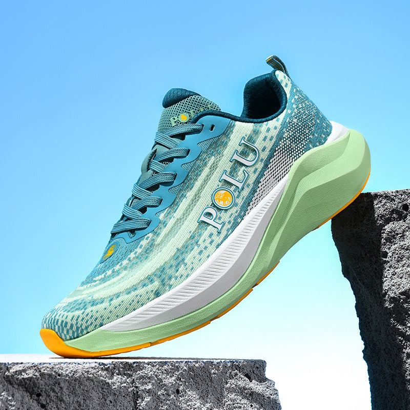 Carbon Plate Running Shoes Breathable Mesh Sports Shoes