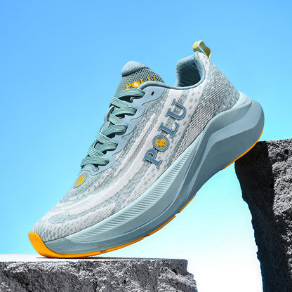 Carbon Plate Running Shoes Breathable Mesh Sports Shoes