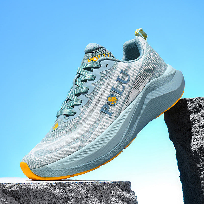 Carbon Plate Running Shoes Breathable Mesh Sports Shoes