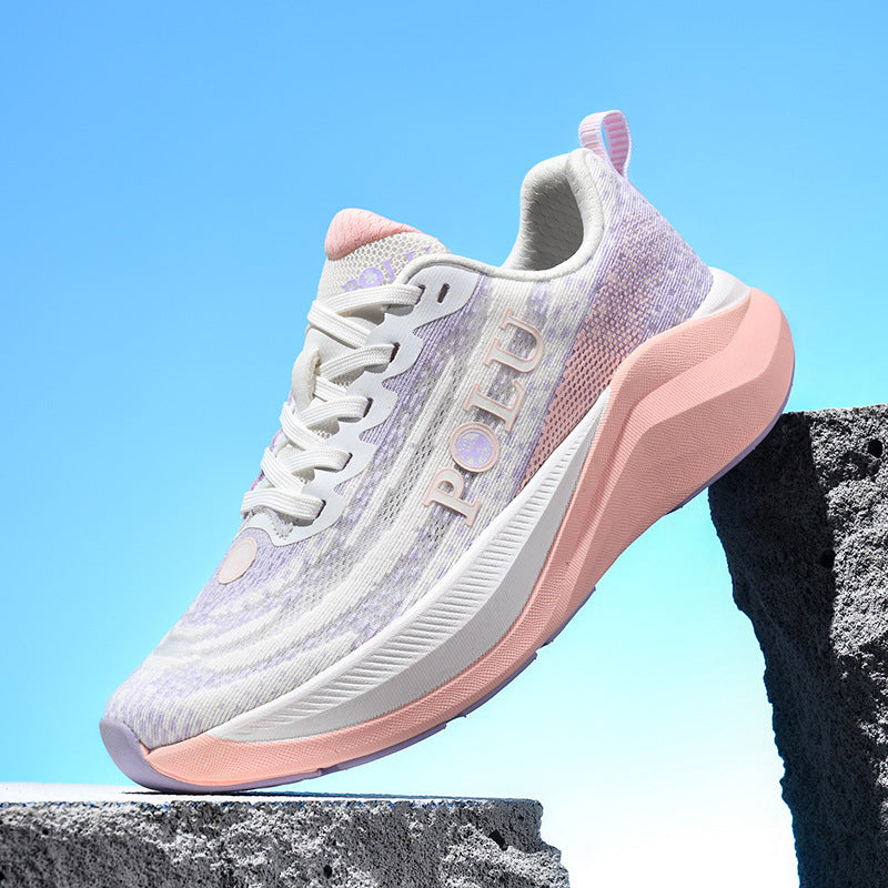 Carbon Plate Running Shoes Breathable Mesh Sports Shoes