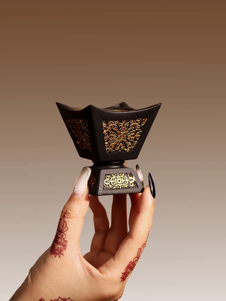 Carbon-smoked furnace incense