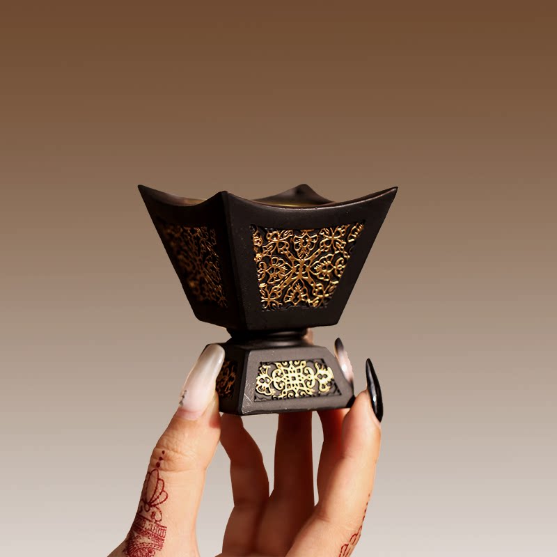 Carbon-smoked furnace incense