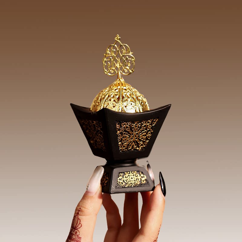Carbon-smoked furnace incense