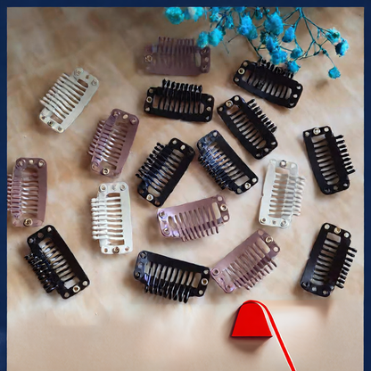 Carbon Steel Hair Extension Clip with 9 Teeth